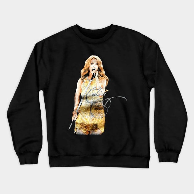 Celine Dion // 80s Vintage Aesthetic Crewneck Sweatshirt by DONIEART